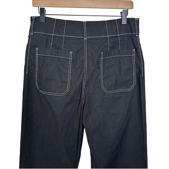 MAEVE The Colette Crop Wide-Leg Pants Contrast-Stitch Edition Size 31 Boho - Picture 6 of 10